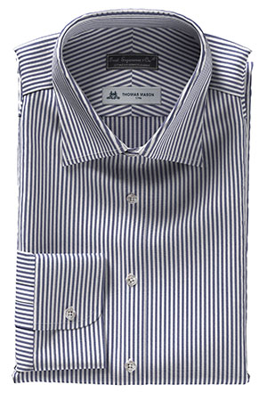 THOMAS MASON ネイビー ロンドンストライプ(TMS86983)