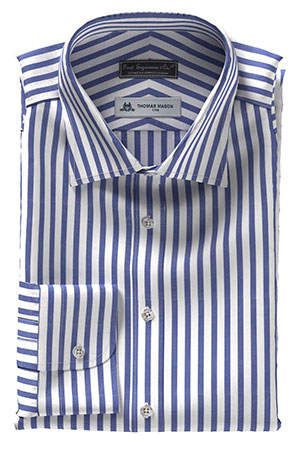 THOMAS MASON ブルー ボールドストライプ(TMS86985)
