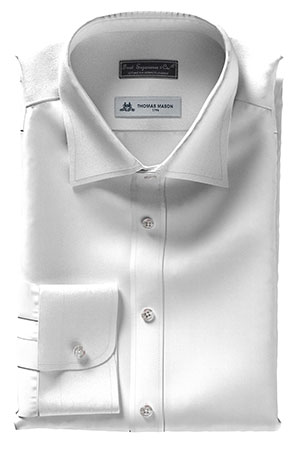 THOMAS MASON 100/2ply ホワイト オックスフォード(TMS8524)