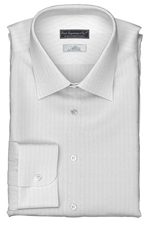 ALBINI WHITE DOBBY STRIPE(PN-Y87607)