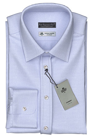 Thomas Mason Journey 100/2Ply Saxe Blue Twill(NP-TMS87803)