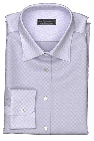 Wrinkle Free ラベンダー ドビーチェッカー(TY92393)