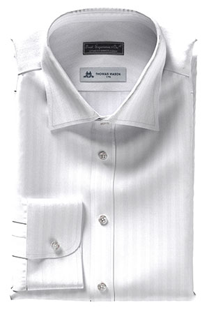 THOMAS MASON ホワイト ヘリンボーン(TMS95450)