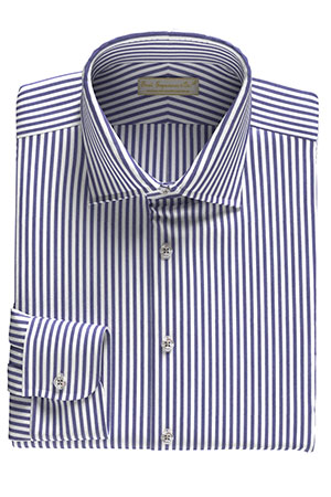 BROAD_STRECH ネイビーストライプ ブロード(PN-SW97101)