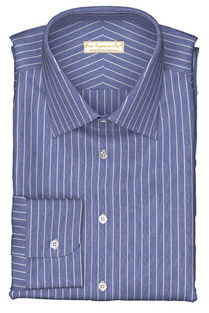 ORGANIC COTTON NAVY WHITE STRIPE TYPEWRITER