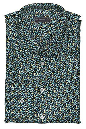 LAWN BLUE/NAVY FLOWER PRINT(PN-SW97920)