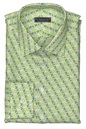 LAWN GREEN FLOWER PRINT(PN-SW97922)