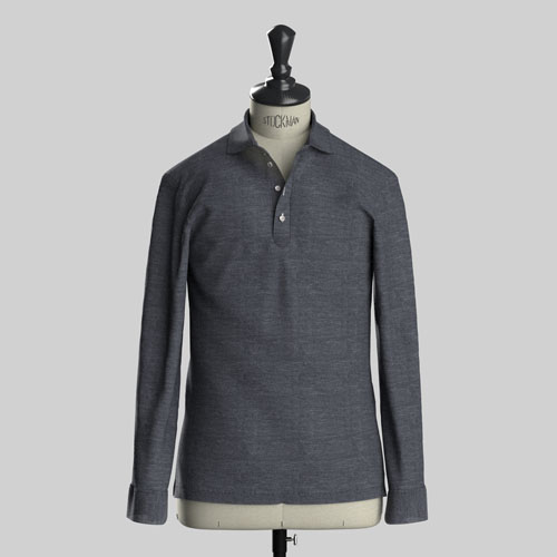 Grey Melange Knit Jersey Stitch(NP-SW98732)