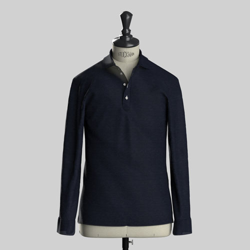 Navy Knit Jersey Stitch(NP-SW98736)