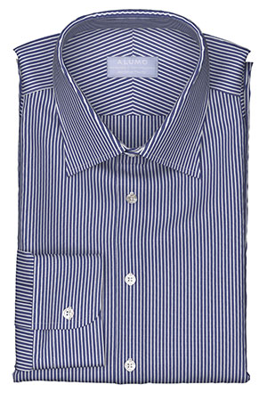 ALUMO 120/2ply White Stripe on Navy Broad(PN-91214)