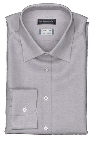 SOMELOS_FLANNEL ライトグレー ツイル(PN-Y99565)