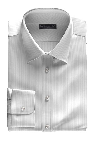 BASIC TC ホワイト ドビー ストライプ (Y-100121)