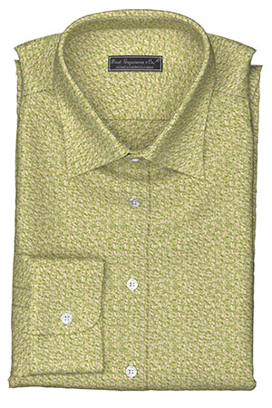 LIBERTY シュリンク グリーン/ベージュ スペックル 小花(PN-U100264)