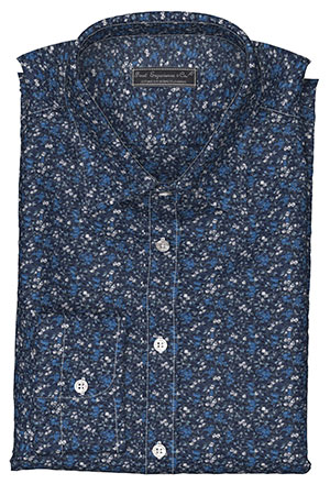 LIBERTY シュリンク ネイビー/ブルー ルーベン ローズ(PN-U100270)