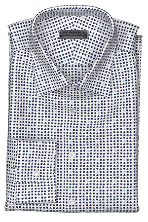 FINEST_PRINT ネイビー/サックス トランプ柄(PN-100326)