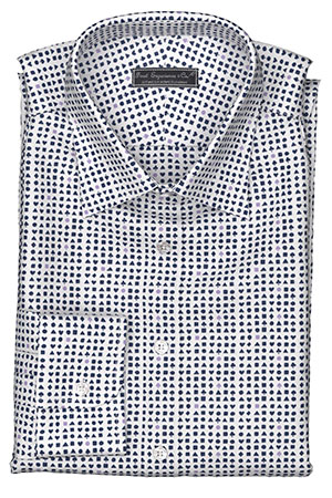 FINEST_PRINT ネイビー/ラベンダー トランプ柄(PN-100327)