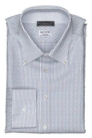 ACORN ネイビー ストライプ  オックスフォード(PN-SW100336)