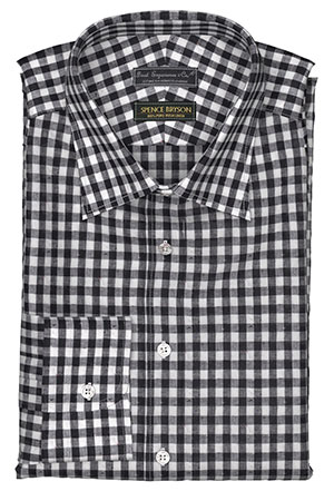 Spence Bryson Quintinブラック ブロックチェック(KG100438)