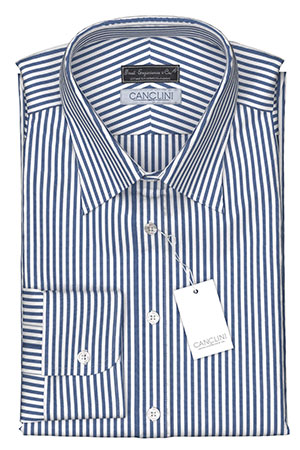 CANLCINI LUSSO ネイビー ロンドンストライプ(T100822)