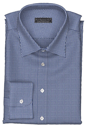 Wrinkle Free ネイビー チェック(TY100882)