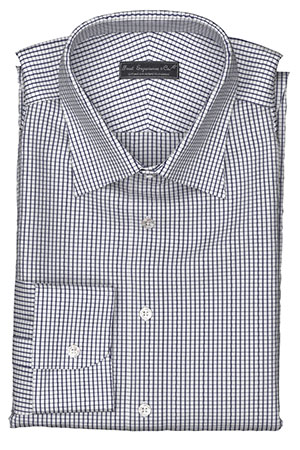 Wrinkle Free ネイビー チェック(TY100891)