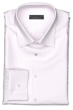 WRINKLE FREE TC ピンク ドビーストライプ(Y100949)