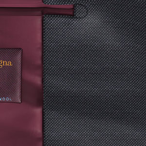 Zegna Electa ブラック グレー バーズアイ(KG101329)
