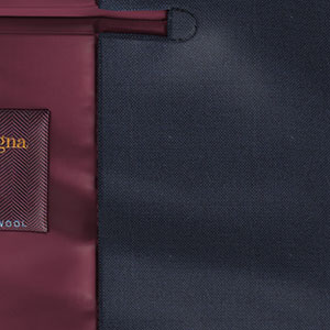 Zegna Electa ネイビー 無地(KG101341)