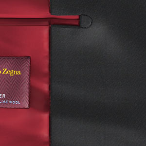Zegna Travellerダークネイビー シャドー ストライプ (AR101837)