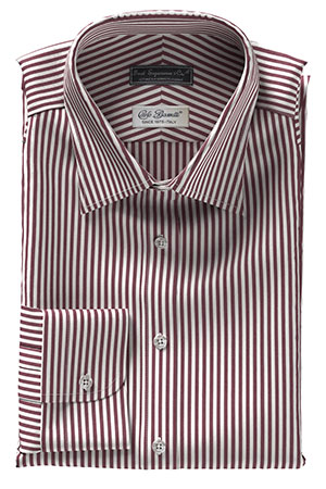 CarloBassetti バーガンディ ロンドンストライプ(Y101902)