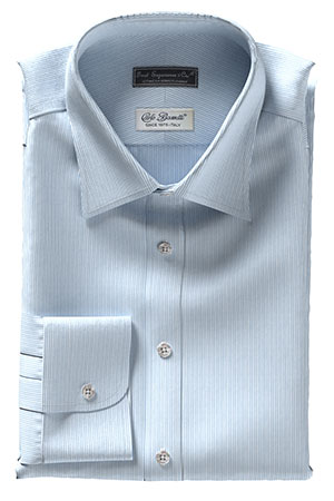 CarloBassetti ブルー＆ドビー ストライプ(Y101905)