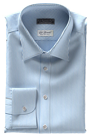 CarloBassetti ブルー＆ドビー ストライプ(Y101907)