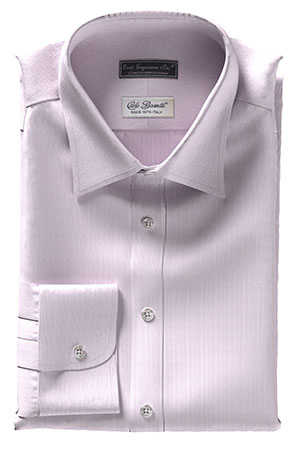 CarloBassetti ピンク マイクロ格子ドビー(Y101917)