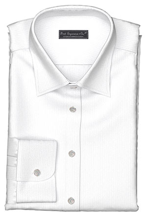 COOLMAX Ecomade ホワイト ドビーストライプ(TY102120)