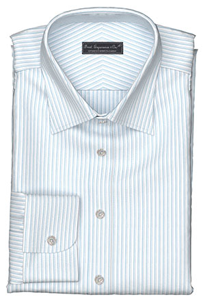 COOLMAX Ecomade サックス グループストライプ(TY102124)*