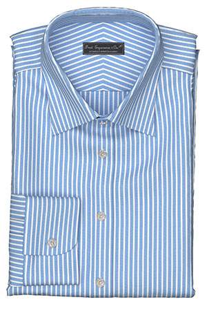 COOLMAX Ecomade ブルー 白抜きストライプ(TY102134)