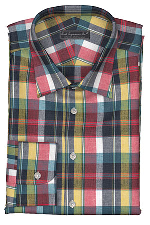 MADRASネイビー イエロー レッド チェック(SW102185)