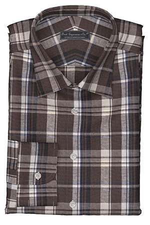 MADRASブラウン ネイビー ホワイト チェック(SW102189)