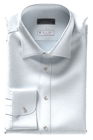 GRANDI&RUBINELLI 綿麻サックス ネップ(Y102342)