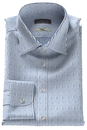 Plofilo ネイビー ストライプ リネン(Y102408)