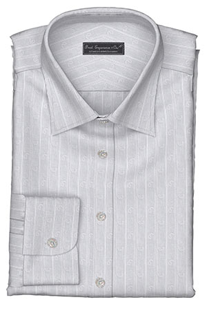 EURO SELECTION グレー ペイズリー＆ストライプ (Y102478)