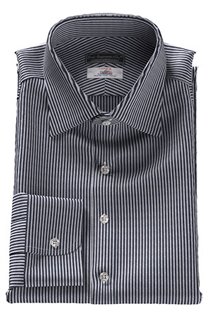 ALBINI-COTTON ハイゲージ ネイビーストライプ(TK102565)