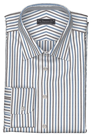 GIZA ブラウン＆ブルー ストライプ(Y102671)NEW