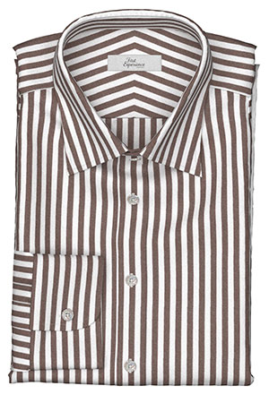 ROYALCOTTON ブラウン ボールドストライプ(Y102747)